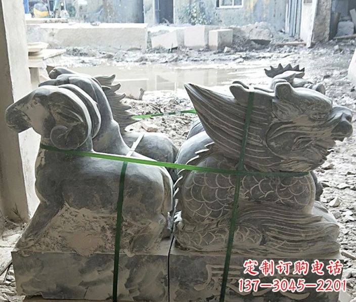 开封12生肖公园动物石雕