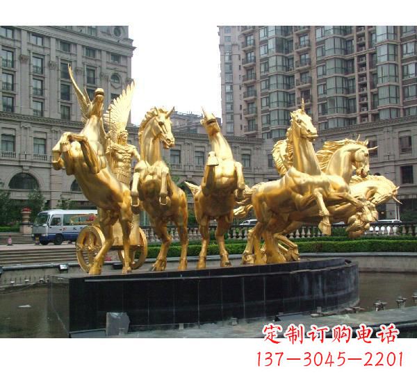 开封阿波罗战车喷泉铜雕