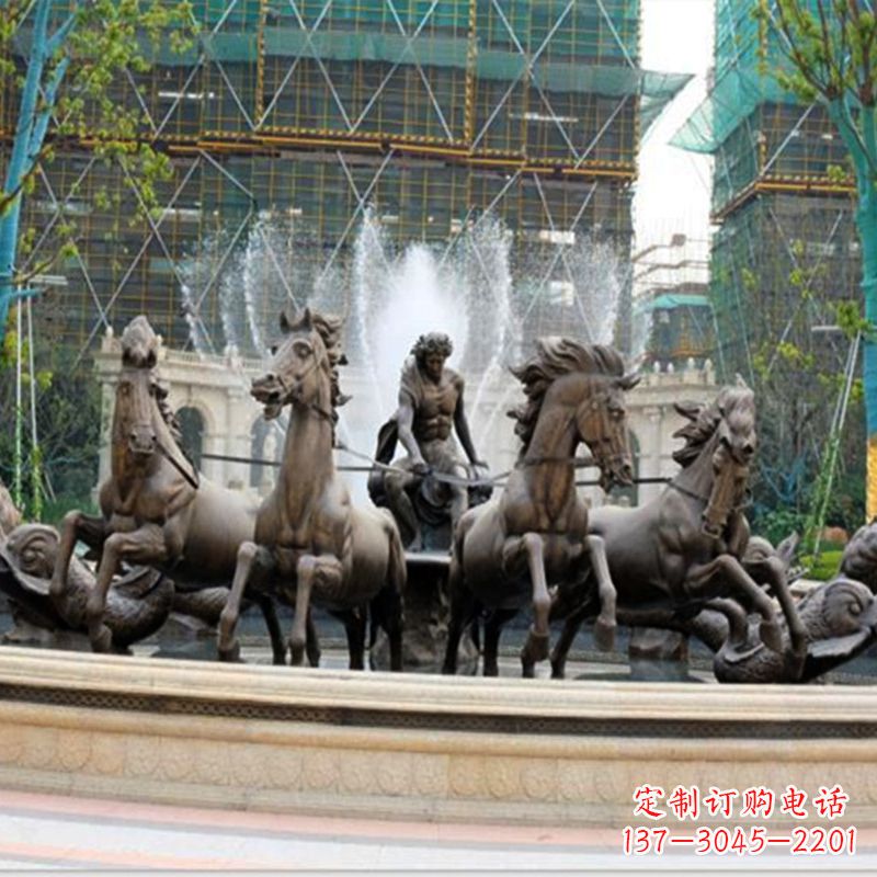 开封阿波罗战车水景喷泉装饰景观雕塑