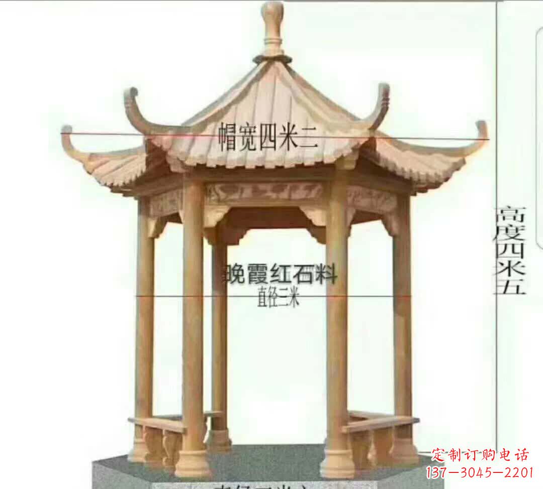 开封藏于凉亭的石雕之美