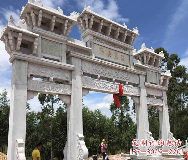 开封牌坊石雕精美定制礼品