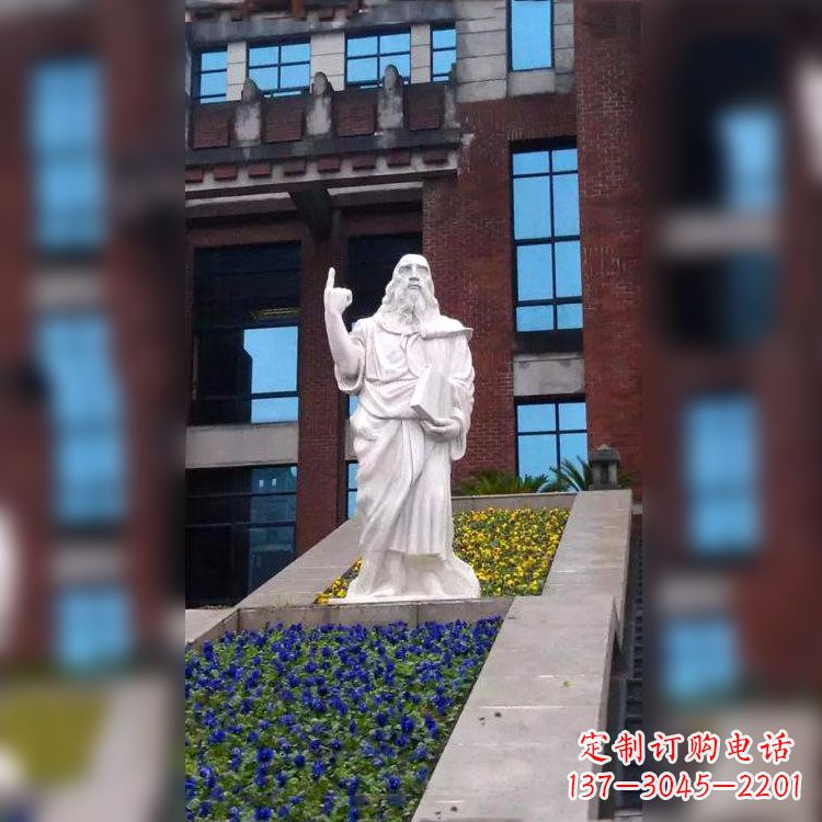 开封柏拉图精美石雕像，传承哲学大师的精神