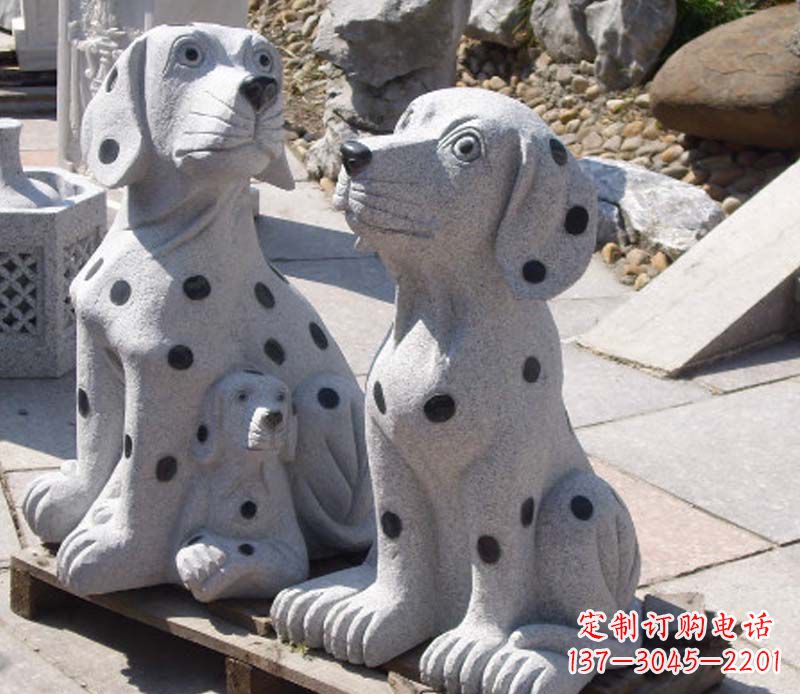 开封斑点狗石雕