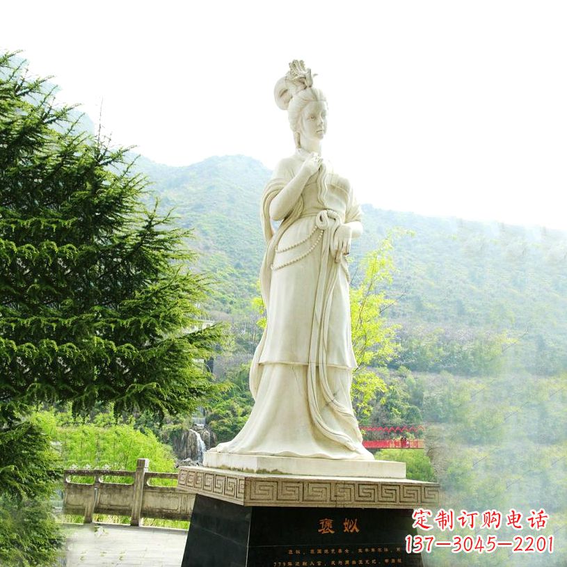 开封褒姒石雕像-中国古代知名美女雕塑