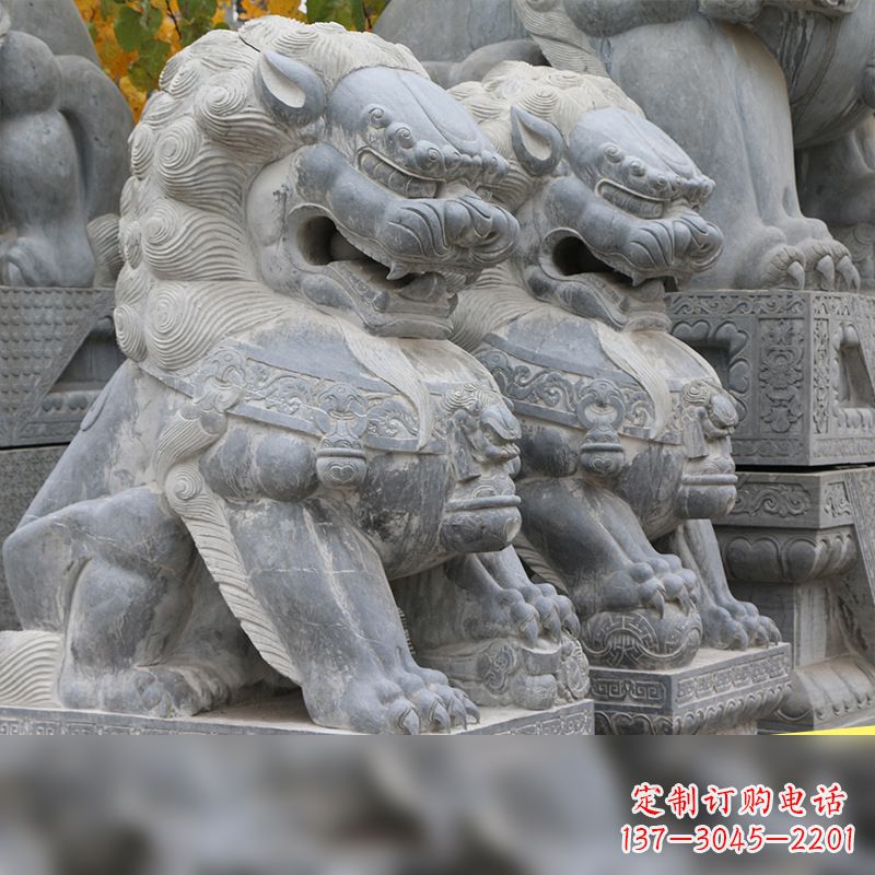 开封北京故宫的石狮子