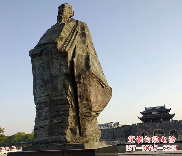 开封北宋文学家范仲淹石雕
