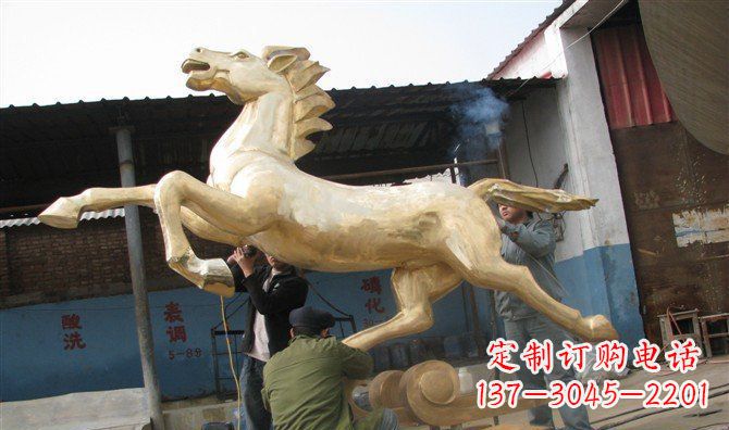 开封奔马铸铜马铜雕