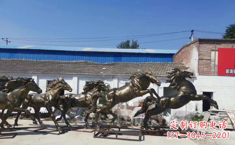 开封“马儿风采”精美铜雕