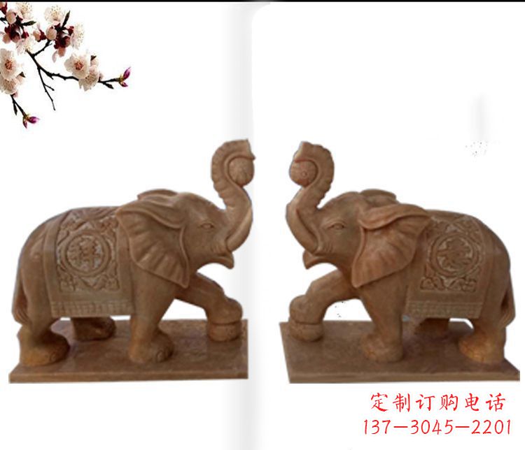 开封精美大象石雕