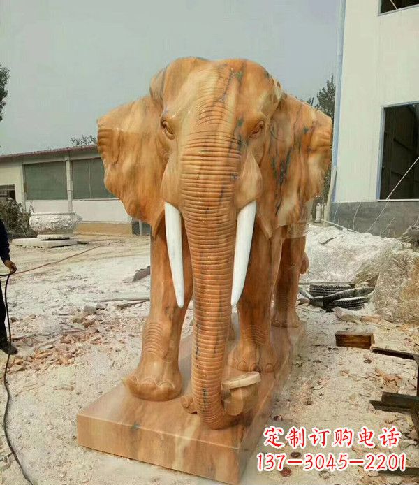 开封大象石雕,招财进宝