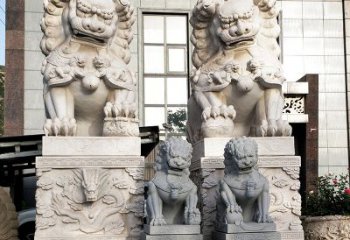 开封石狮子雕塑——守护家园的看门神