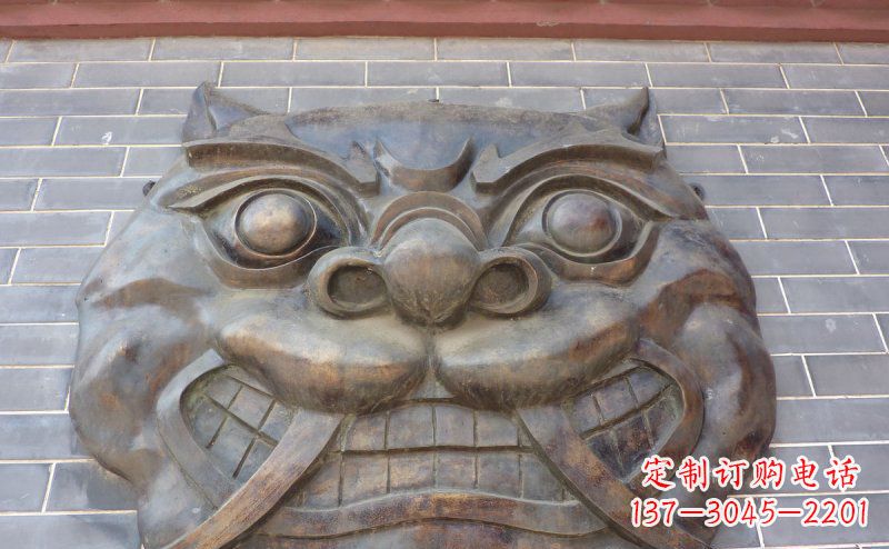 开封狴犴古代神兽铜浮雕