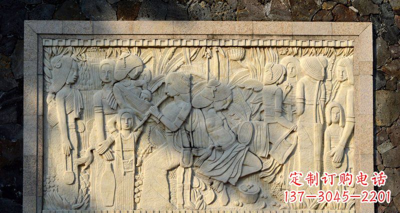开封女人之石抽象浮雕壁画