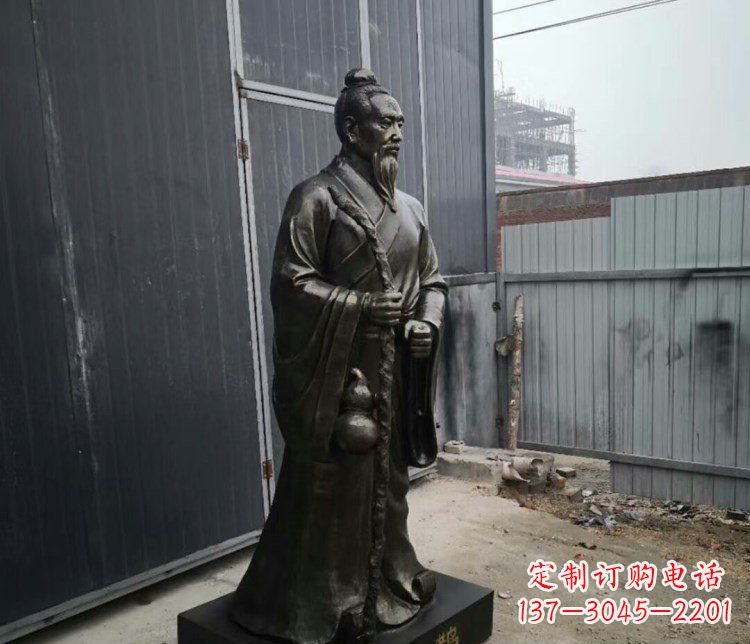 开封扁鹊人物古代名医铜雕摆件