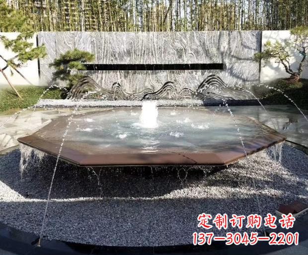 开封别墅不锈钢假山雕塑