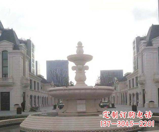 开封别墅景观大理石喷泉石雕