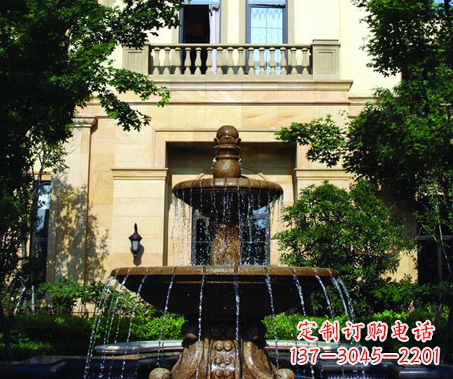 开封多层喷泉石雕——景观装饰的精美绝伦
