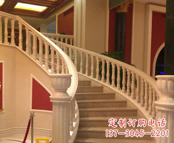 开封别墅景观汉白玉石栏杆石雕