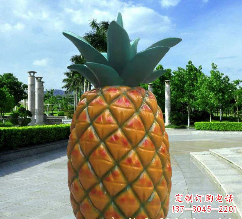 开封玻璃钢菠萝雕塑