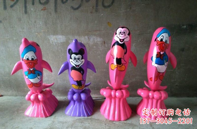 开封玻璃钢海豚雕塑把海洋之美带到你家