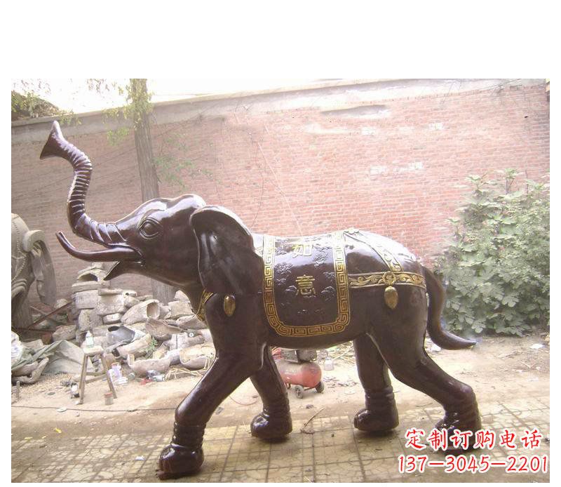 开封玻璃钢大象雕塑