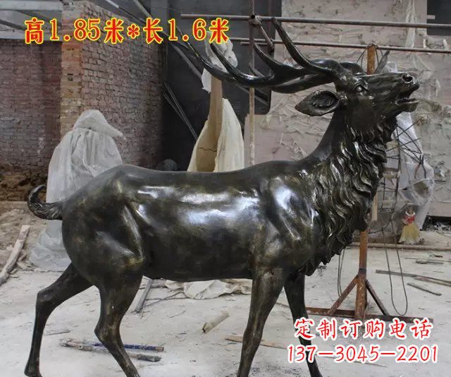 开封玻璃钢仿铜动物雕塑精美绝伦