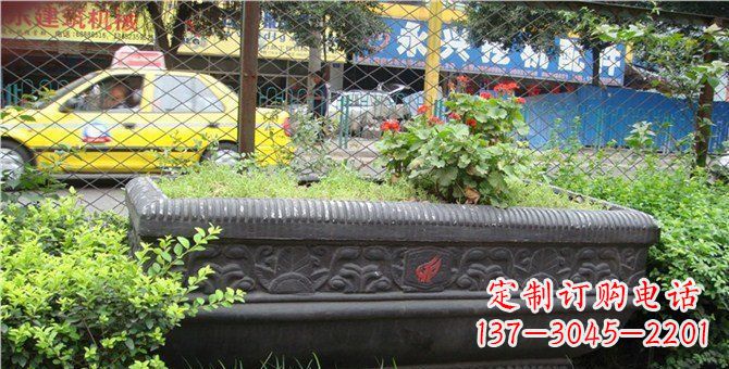 开封玻璃钢仿铜花盆雕塑精美工艺结合现代科技