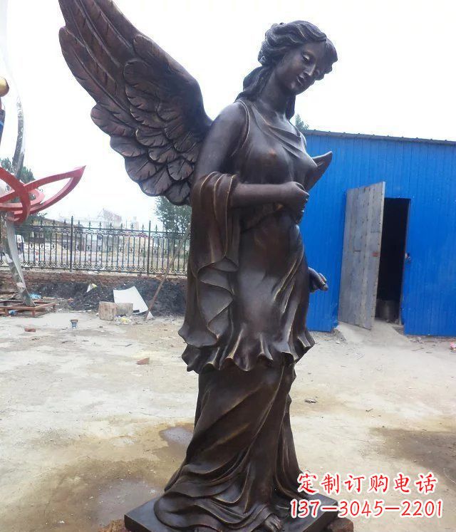 开封玻璃钢仿铜欧式女人雕塑