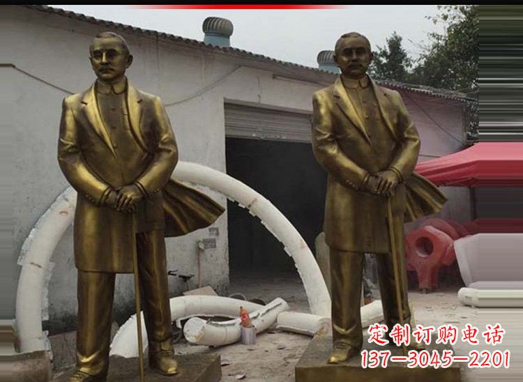 开封玻璃钢仿铜孙中山雕塑