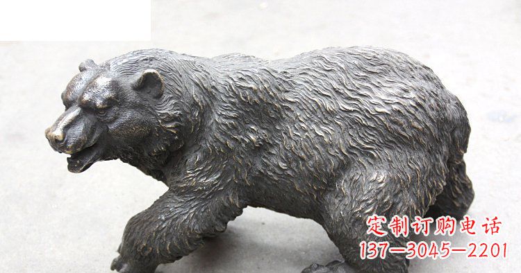 开封以玻璃钢制作的北极熊雕塑