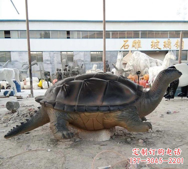 开封玻璃钢乌龟雕塑——精致美丽的艺术品