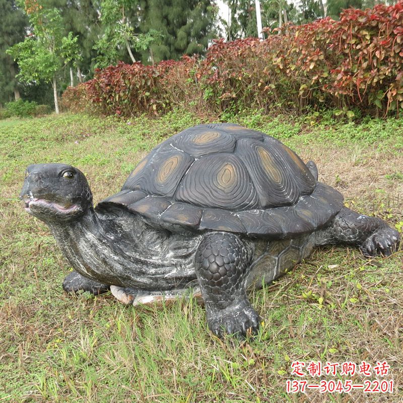 开封玻璃钢乌龟雕塑传承古老文化
