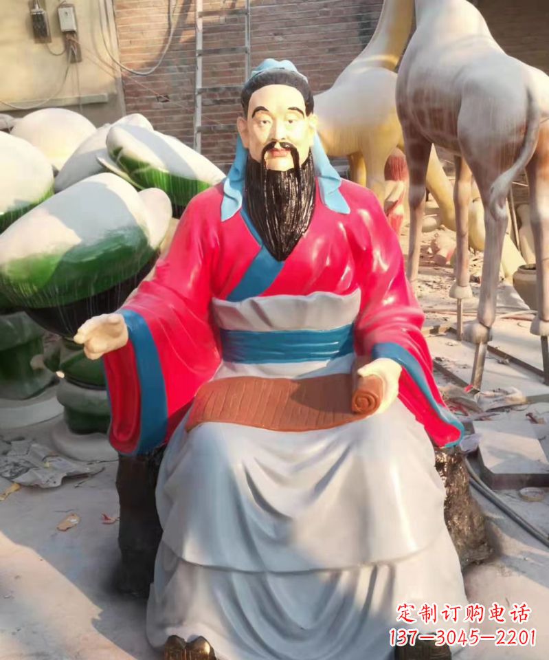 开封玻璃钢雕刻的孔子