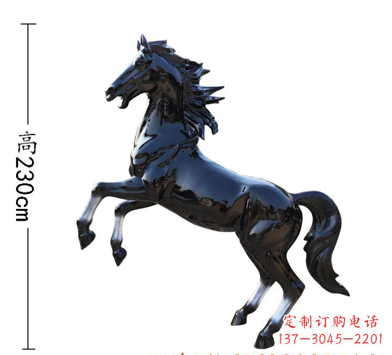 开封玻璃钢马雕塑精美外形、经久耐用
