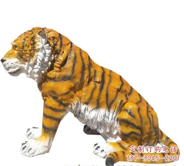开封玻璃钢仿真老虎雕塑