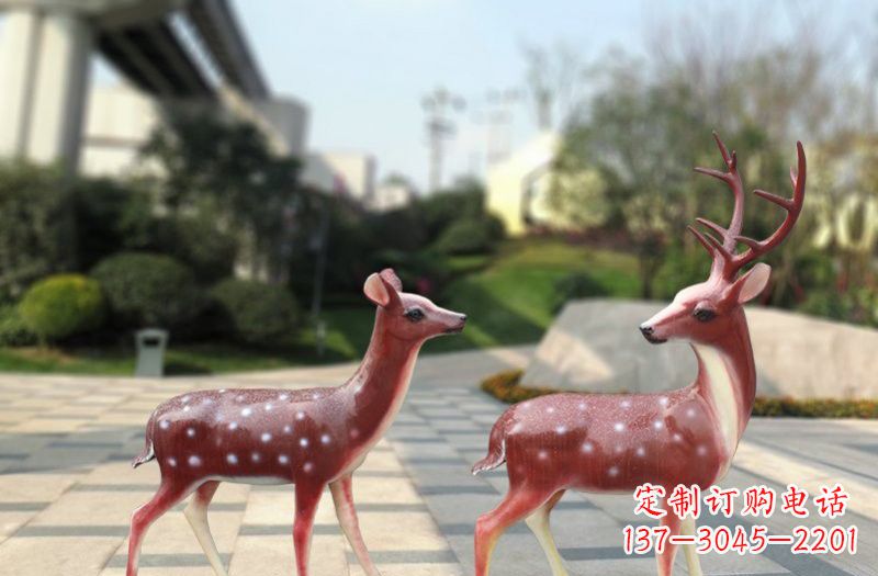 开封玻璃钢仿真梅花鹿