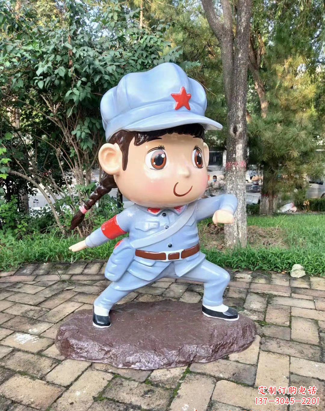 开封红军雕塑永记革命英雄