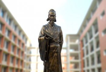开封祖冲之雕像——传承校园历史的象征