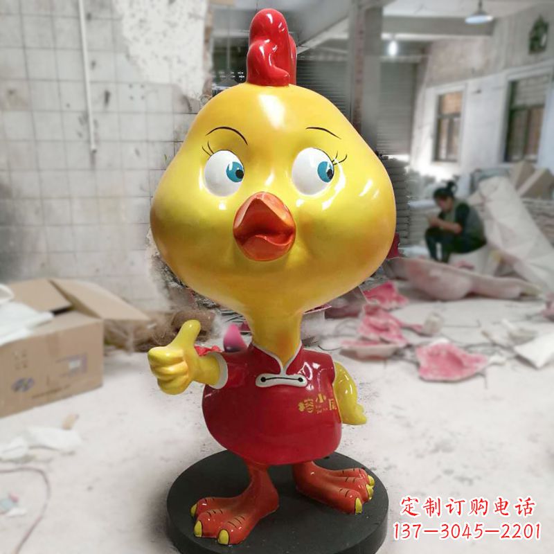 开封“玻璃钢制造的精美鸡雕塑”