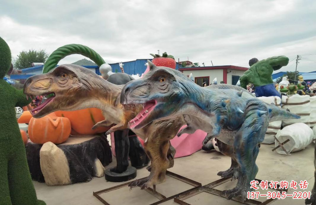 开封恐龙雕塑玻璃钢的艺术精品