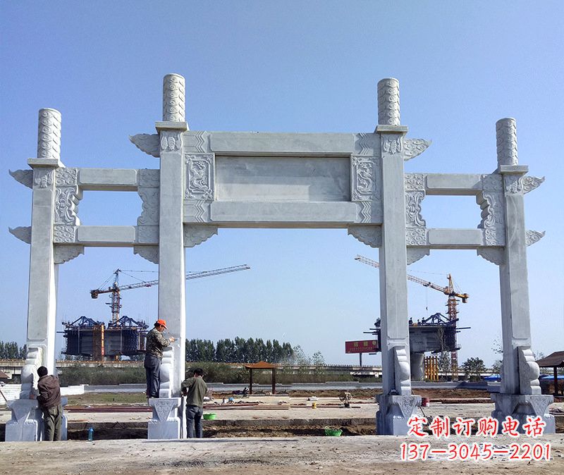 开封玻璃钢牌坊雕塑美丽的艺术与历史结合