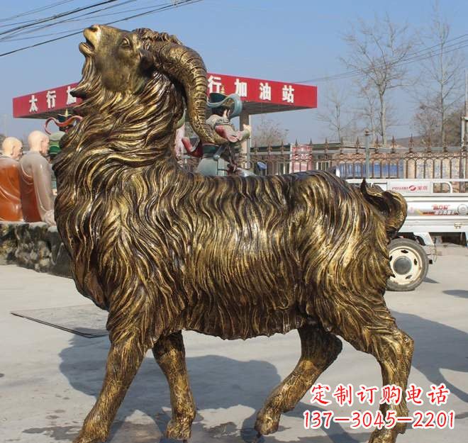 开封玻璃钢山羊雕塑——让艺术之美绽放