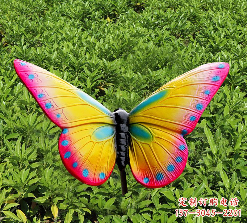 开封玻璃钢树脂仿真蝴蝶雕塑