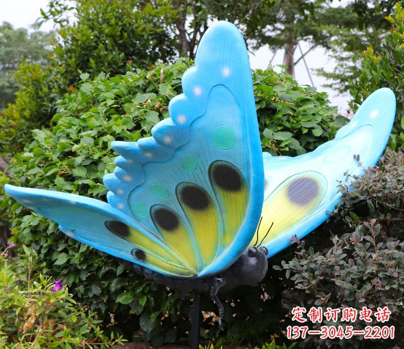 开封玻璃钢树脂仿真蝴蝶雕塑