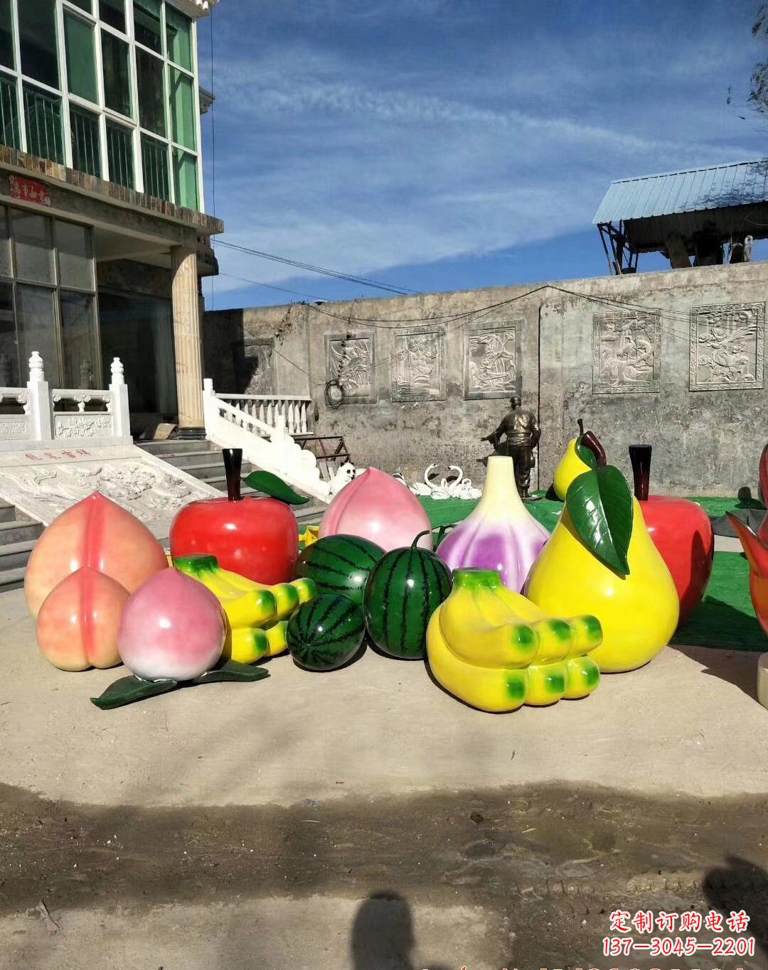 开封玻璃钢水果雕塑一种别致的艺术