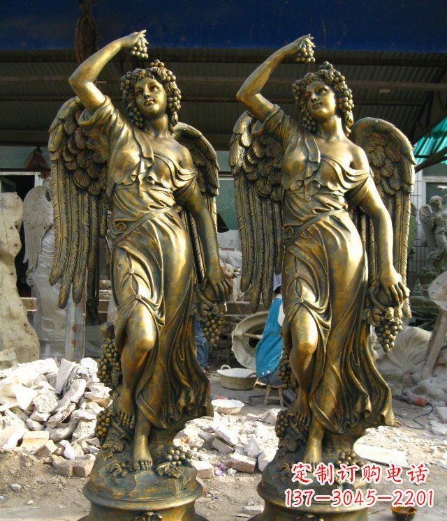 开封玻璃钢四季女神仿铜人物雕塑