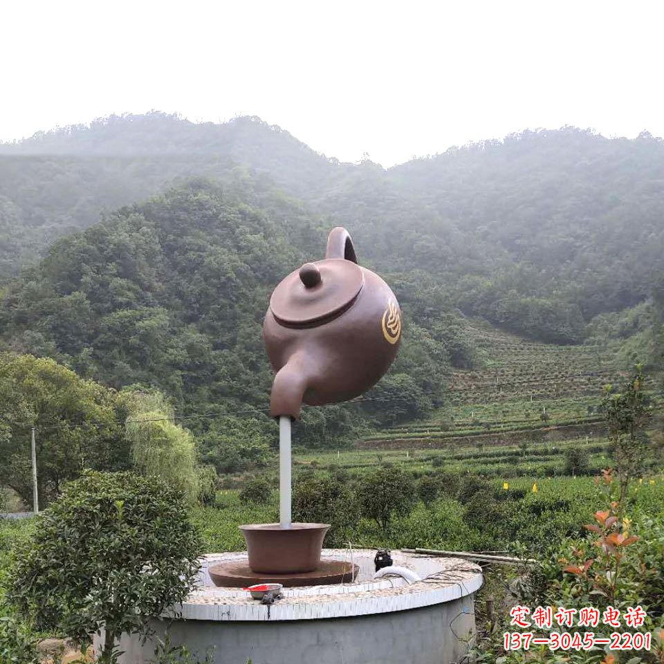 开封玻璃钢天壶喷泉精致而神奇的雕塑
