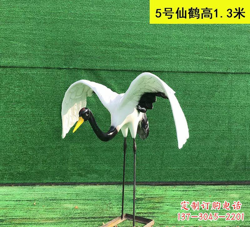 开封仙鹤雕塑经典之美