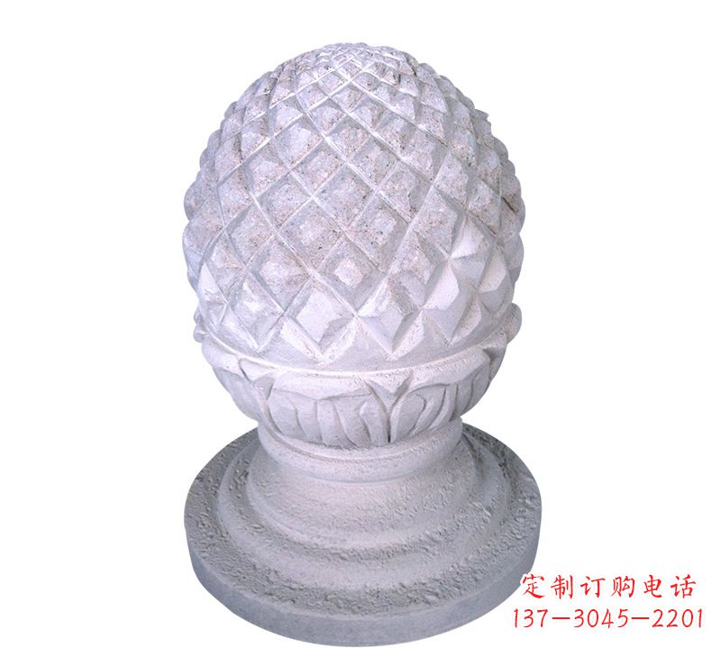 开封菠萝雕塑艺术性的挡车路障