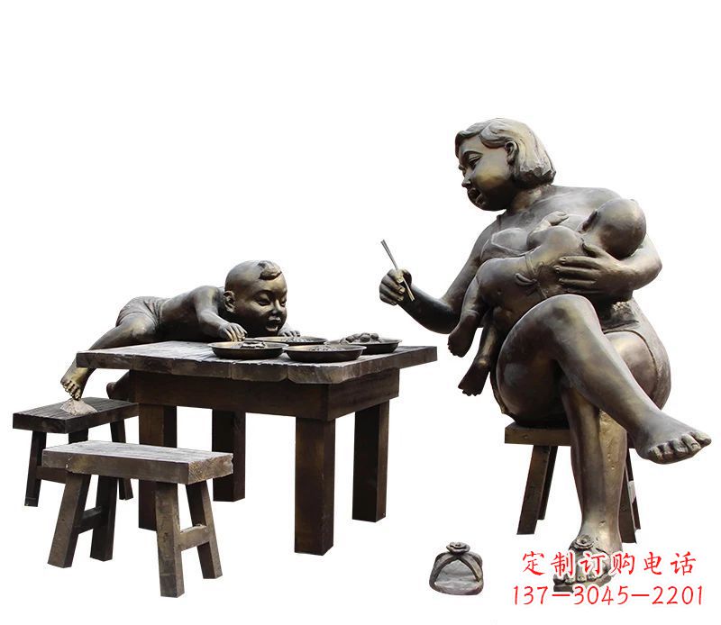 开封母爱雕塑儿童公园中的精美雕塑